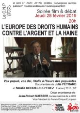 L'Europe des droits humains contre l'argent et la haine